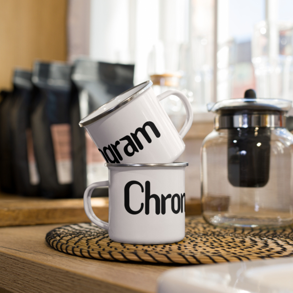 Chronogram Enamel Mug