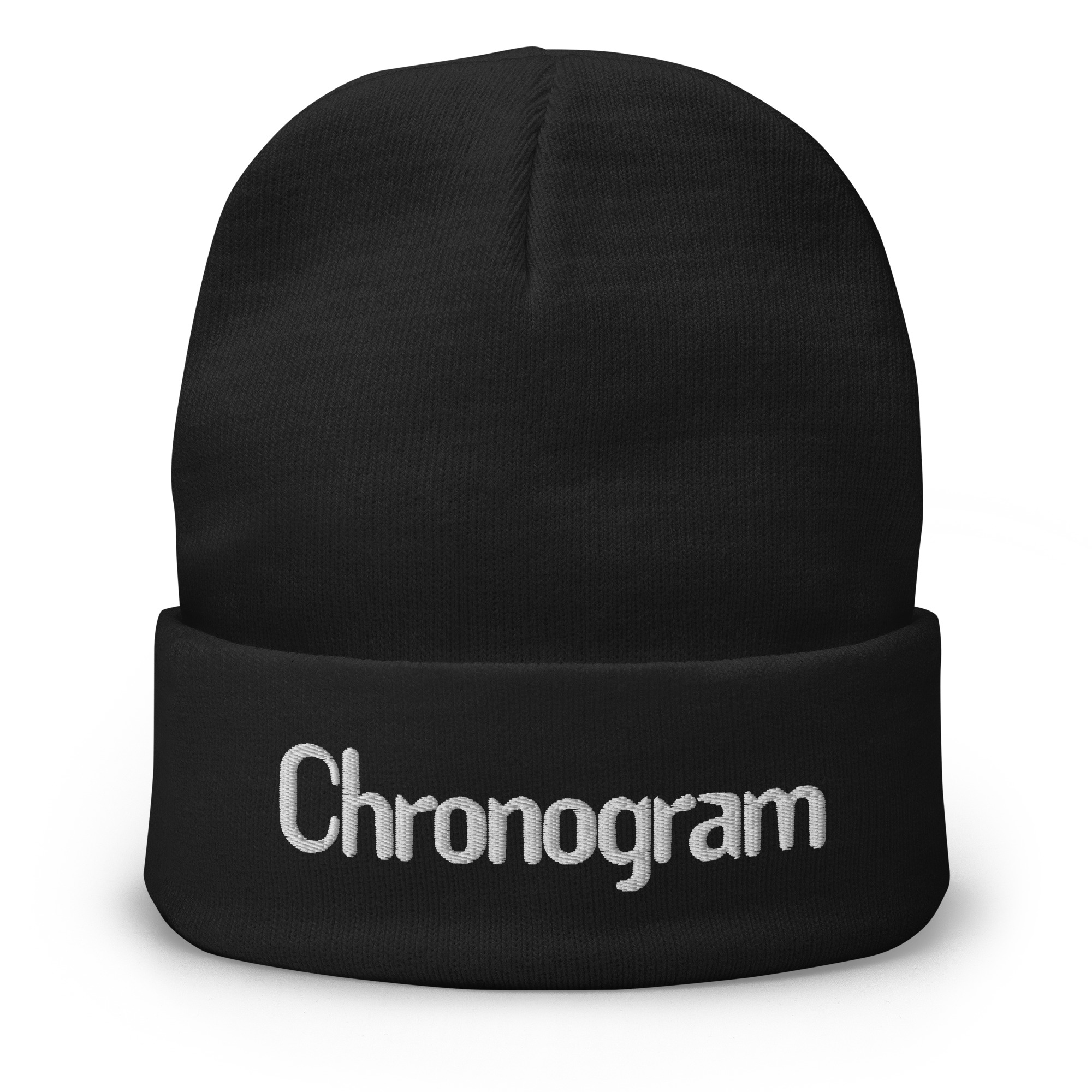 Embroidered Chronogram Beanie