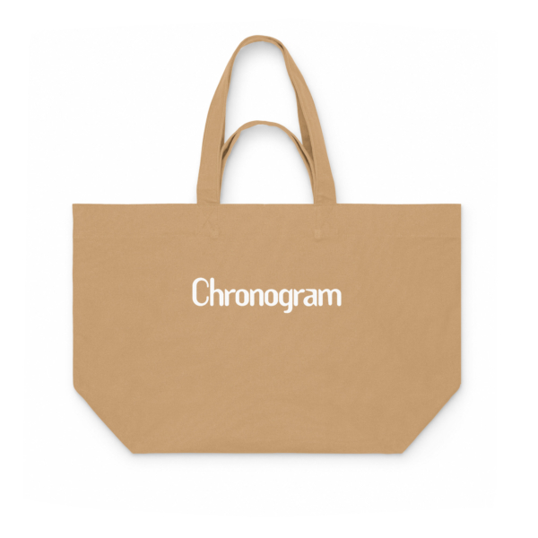 Chronogram Canvas Tote